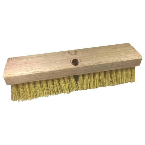 Better Brush® 12 In Deck Brush, Plastic Bristle, One Threaded and One Tapered Handle Hole, No Handle